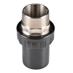 TERMINATION FITTING, NPT, UPP, 2INX2IN, MALE, SS